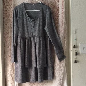 Grey layered dress